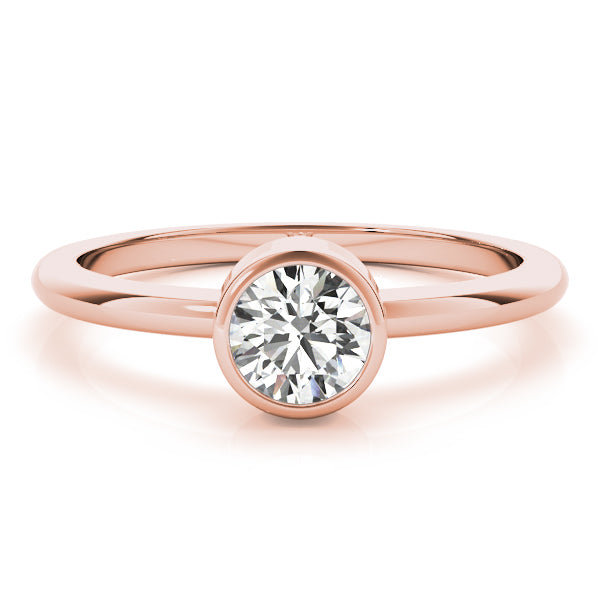 Luna Round Diamond Solitaire Engagement Ring-VIRABYANI